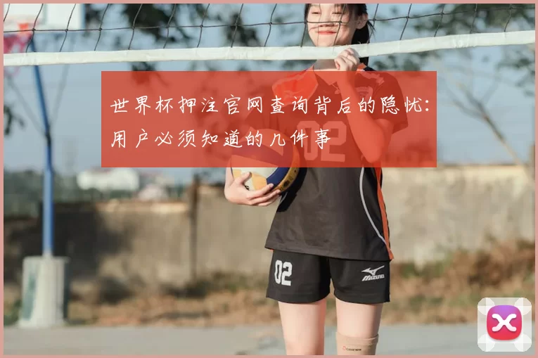 世界杯押注官网查询背后的隐忧:用户必须知道的几件事