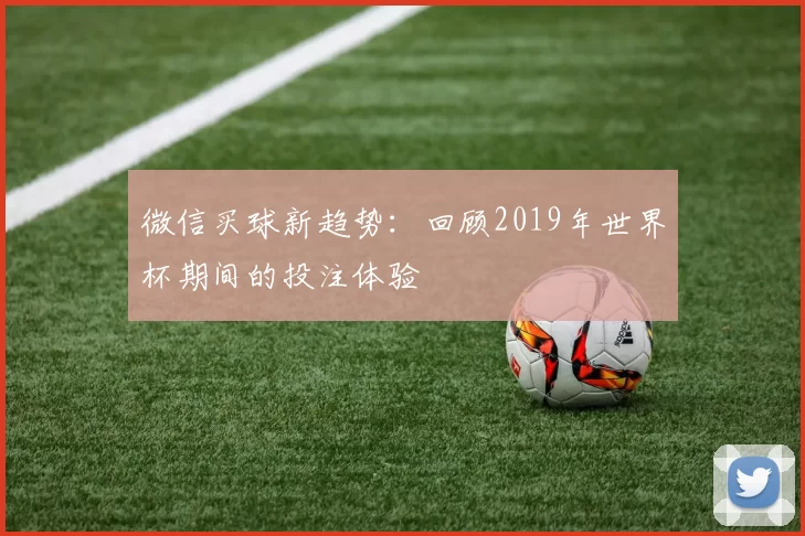 微信买球新趋势:回顾2019年世界杯期间的投注体验