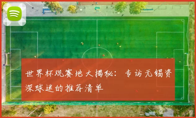 世界杯观赛地大揭秘:专访无锡资深球迷的推荐清单